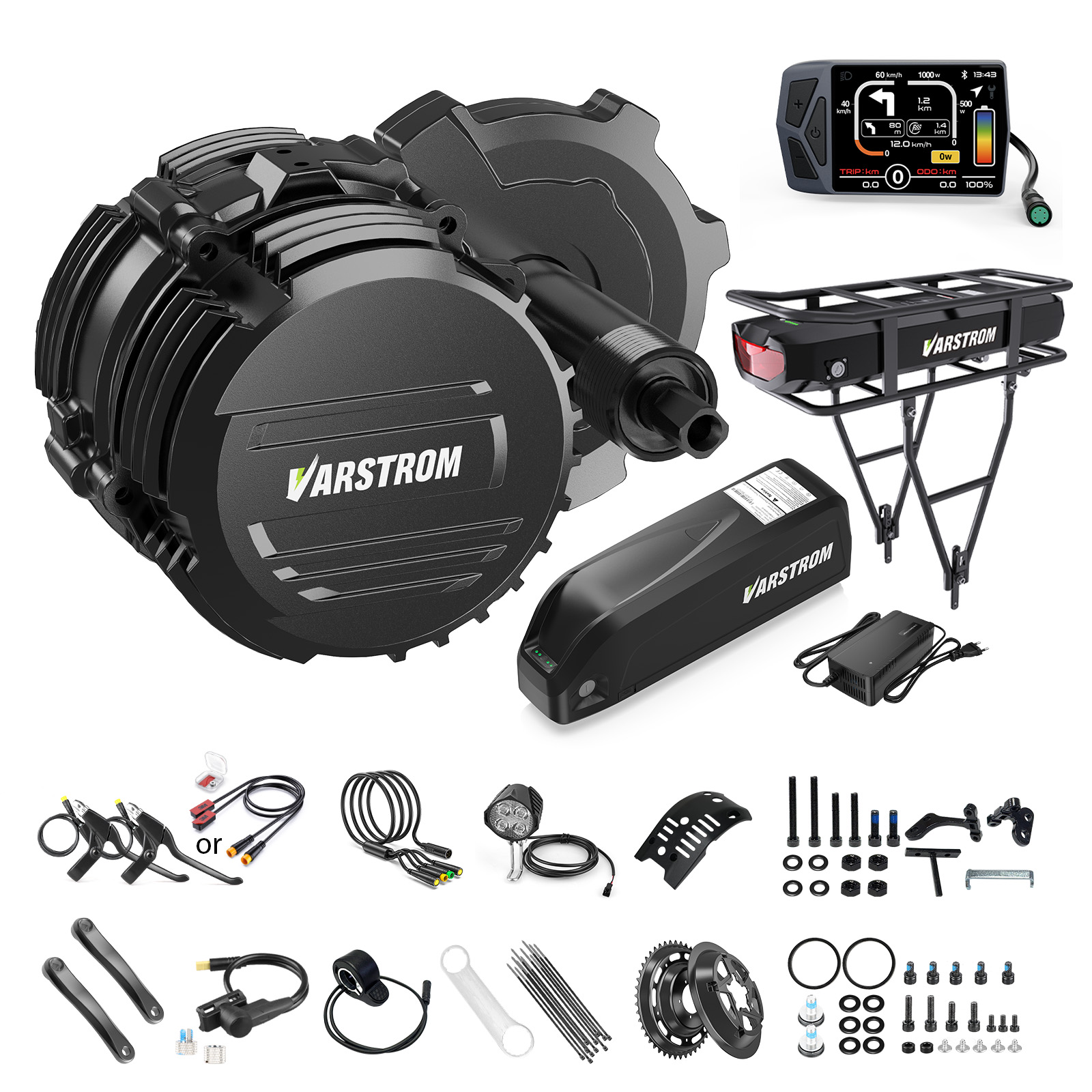 Side Hung Mid Drive Motor Kit - [STOK AS] Varstrom 48V500W 750W Kit