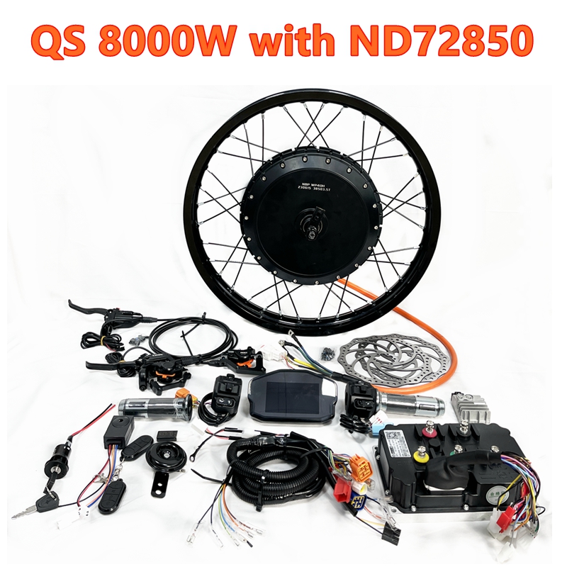 72V 8000W Brushless Hub Motor - Kit Roda Motor Hub Brushless QS273