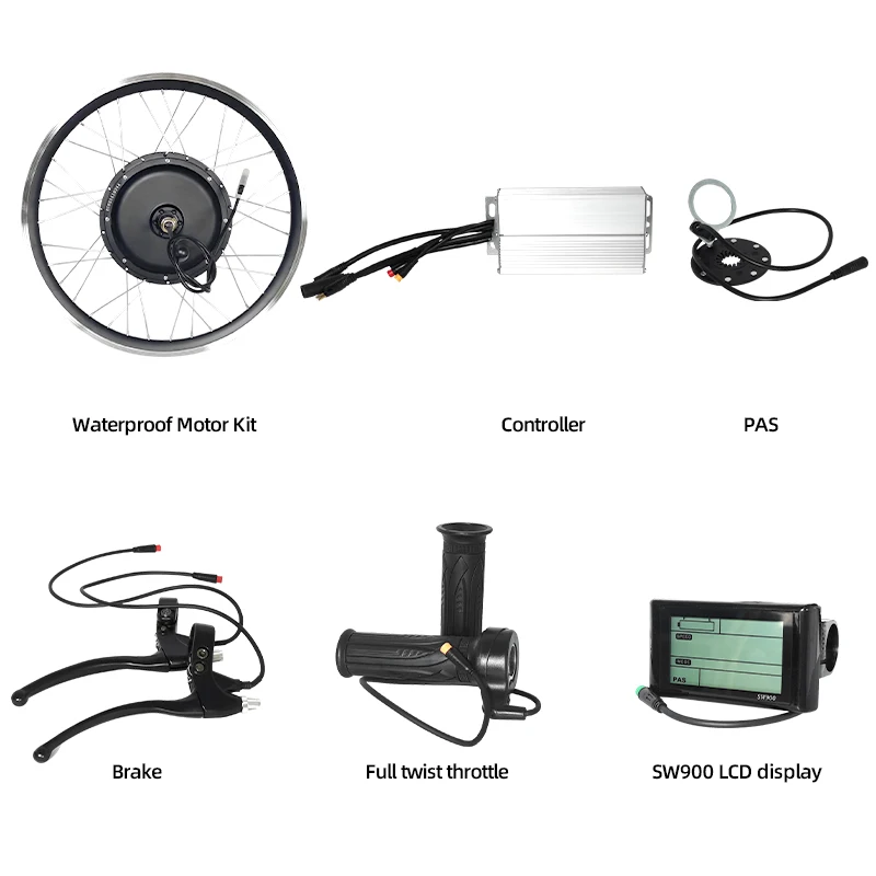 Kit Konversi Sepeda Motor List - 12000W Electric Motorcycle Hub Motor ulasan dan harga