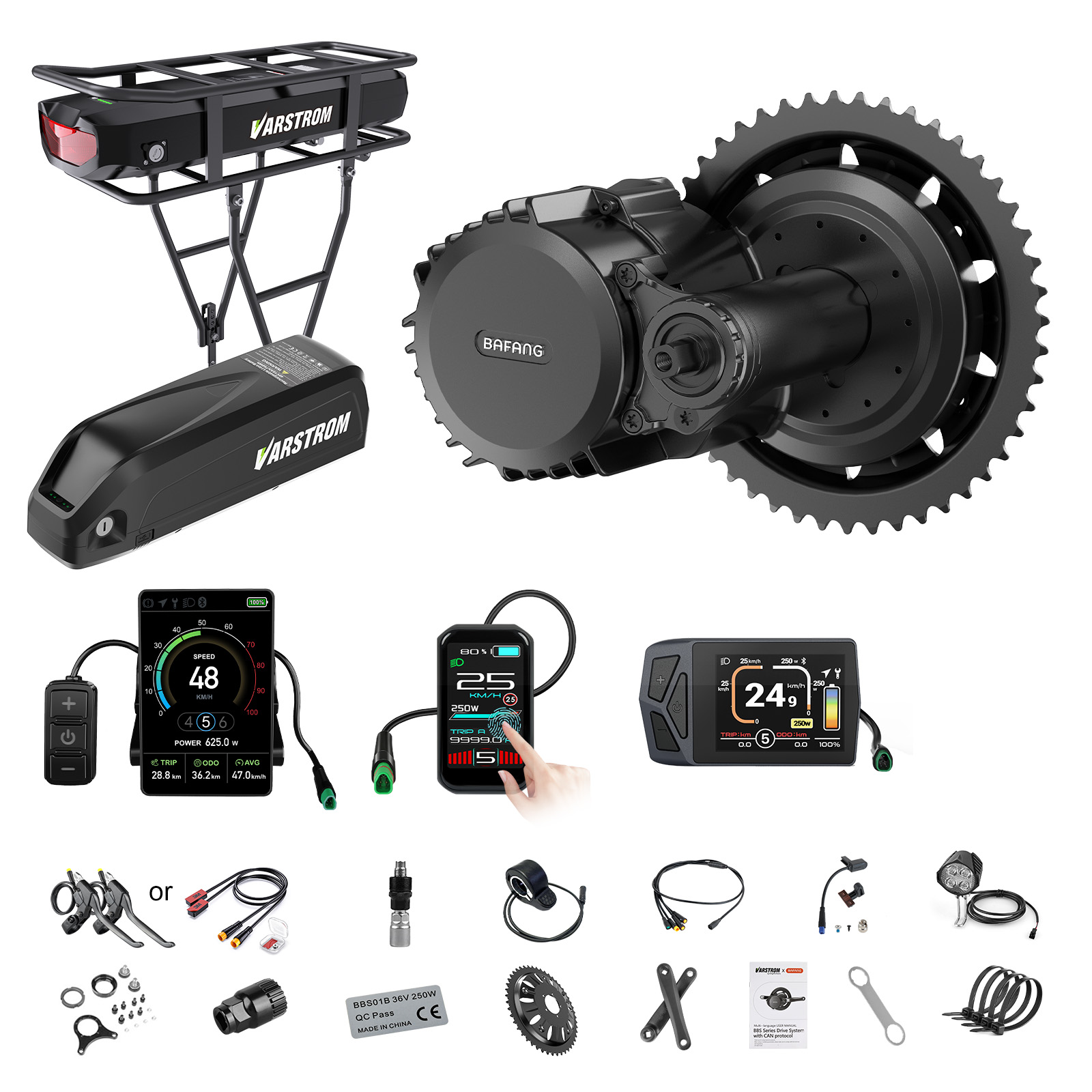 [Pengiriman AS] Motor Bafang 7 - Torque Sensor Mid Drive Motor Kit ulasan dan harga