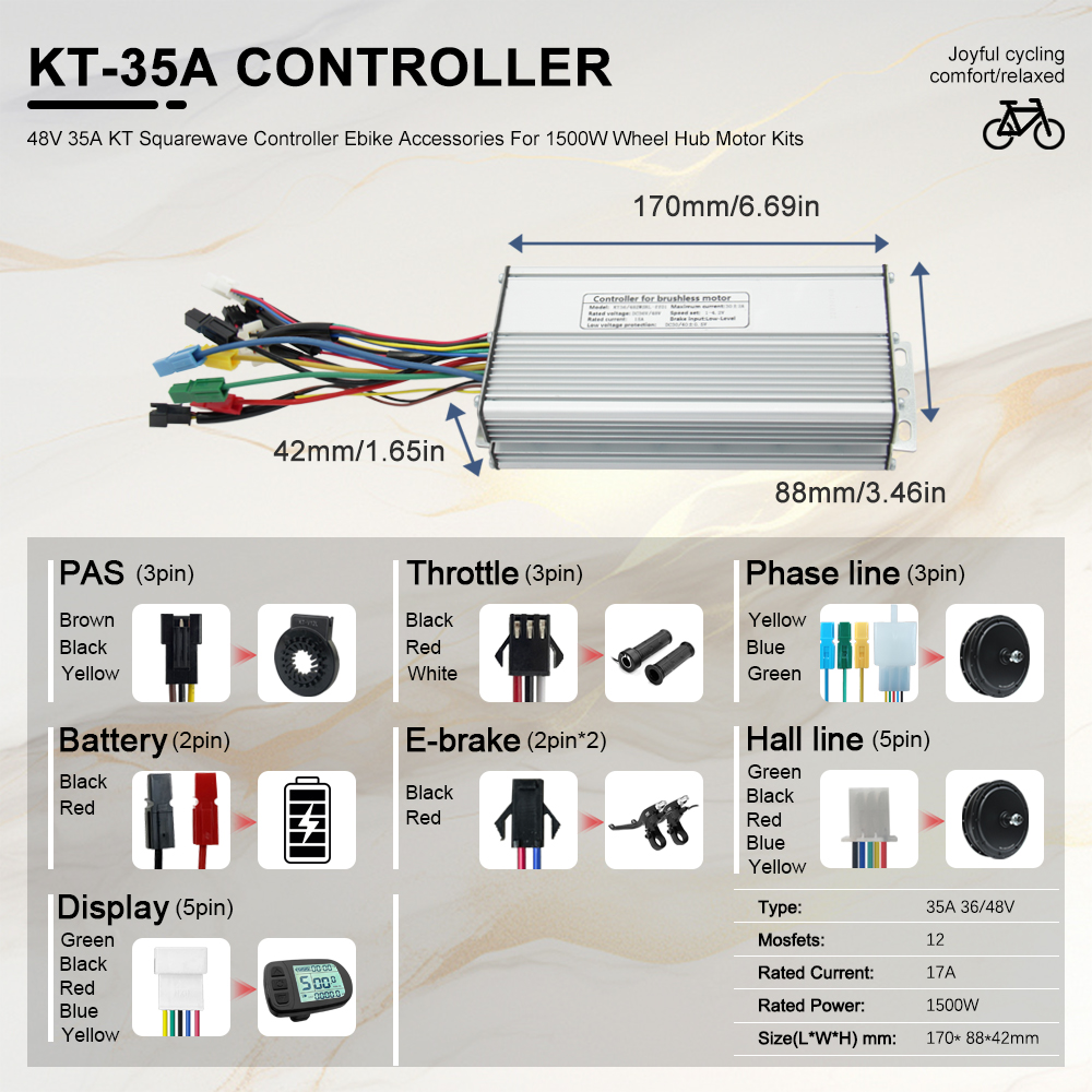 Kit Motor Hub Brushless 48V 15 - Fat Tire Electric Bike Conversion Kit 1500W ulasan dan harga
